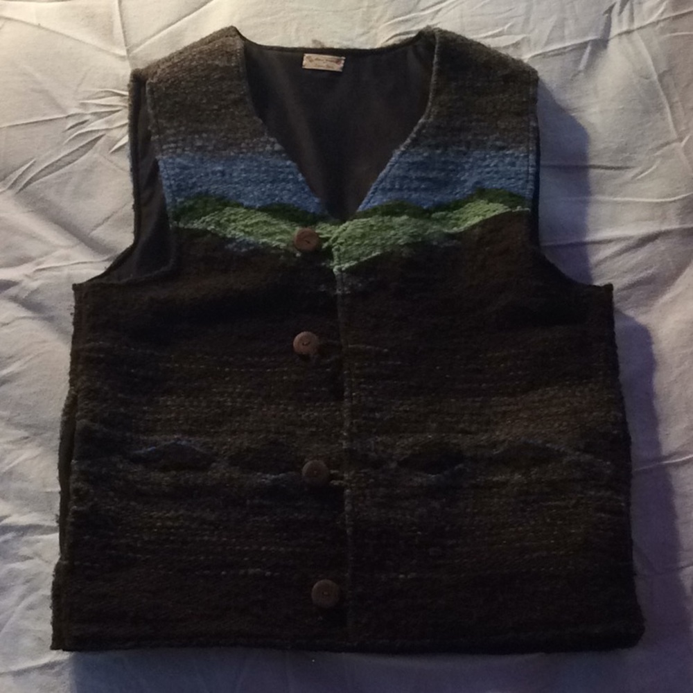 Handmade beautiful vest heavy wool.